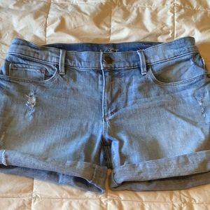 Loft light wash denim shorts, size 2